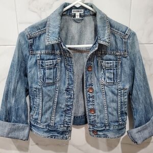 Size XS - Express Medium Wash Denim Jacket